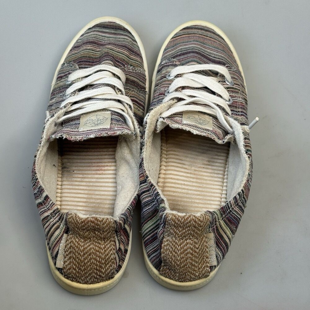 Roxy Surf Bayshore II Striped Rainbow Slip On Sneakers Womens 8.5 Shoes - Picture 7 of 15